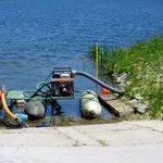 Викопаєм ставок,  видалення мулу,  водоростей,  укріплення берега