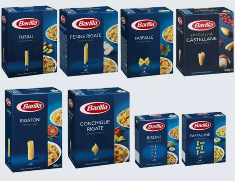 Итальянские макароны Barilla из твёрдых сортов пшеницы. 