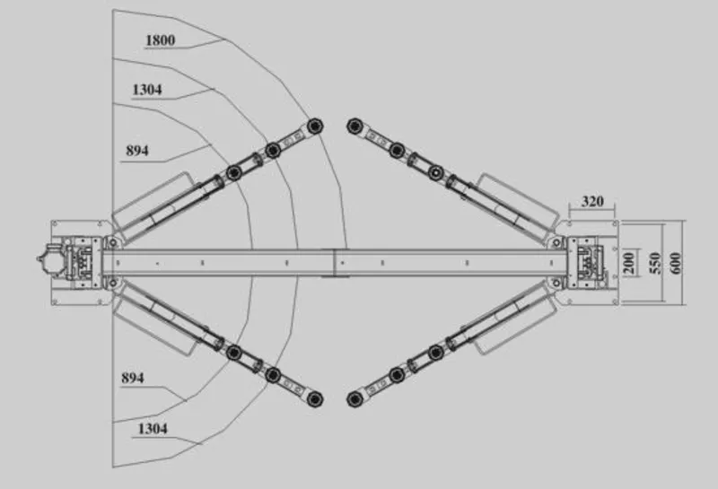 Mo-5015EB. Двухстоечный электро гидравлический подъемник г/п 5т. 4