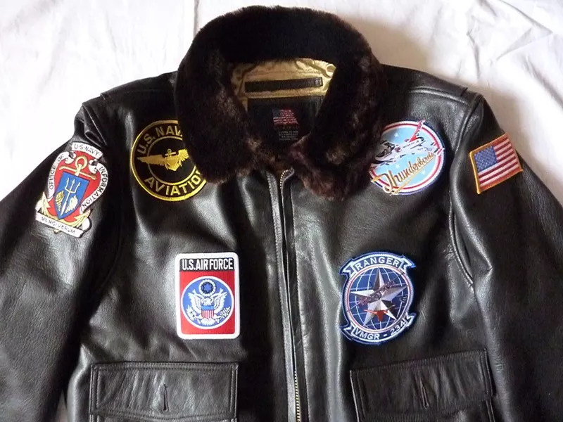 куртка мужская кожаная военного летчика США 3