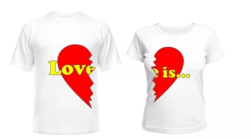 Парные футболки для влюбленных