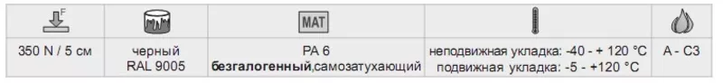 Труба поліамідна КОПОС  (безгалогенна,  самозатухаюча) 7