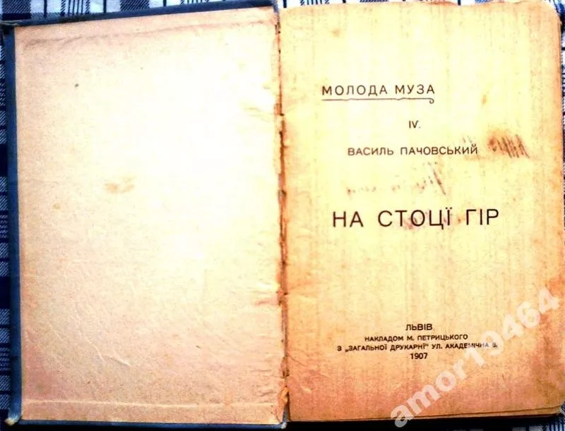 Молода Муза.В.Пачовський.На стоці гір. 1907р
