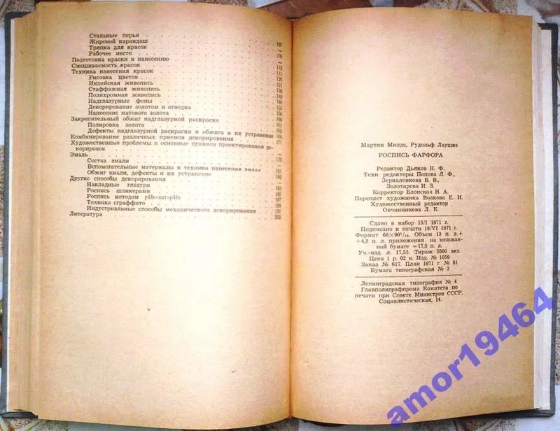 Роспись фарфора.  Мартин Милдс,  Рудольф Лаушке. перевод с немецкого Н. 5