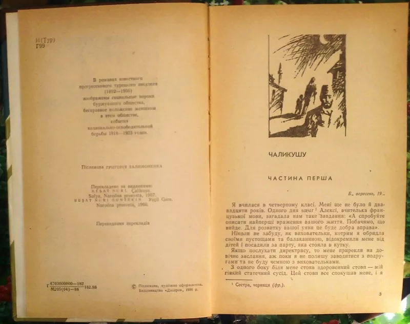 Решат Нурі Гюнтекін.  Чаликушу. Зелена ніч.  З турецької переклав Г. Х 2