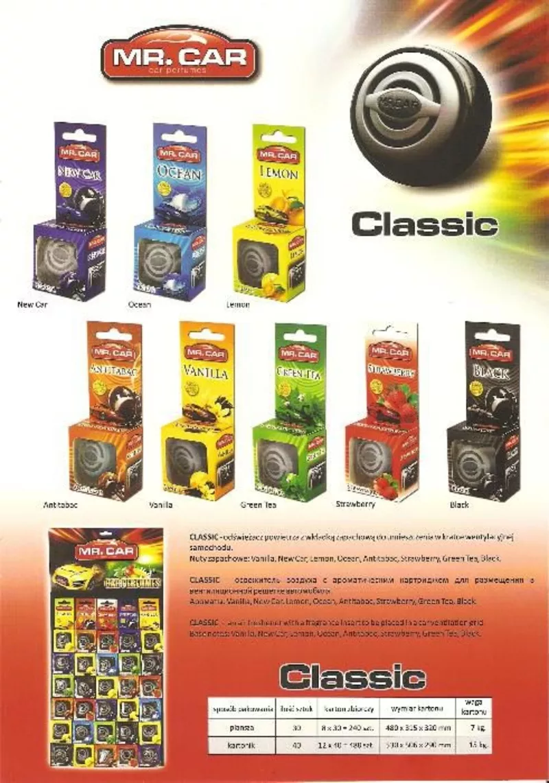 Продам ароматизатори для авто Classic