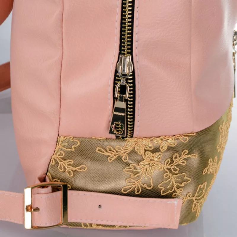 Городской стильный , кожаный рюкзак - для модных женских образов тренды 3